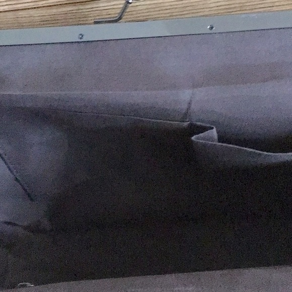 NEW Brown Shoulder Handbag with Accented Metal Closure - Picture 5 of 7